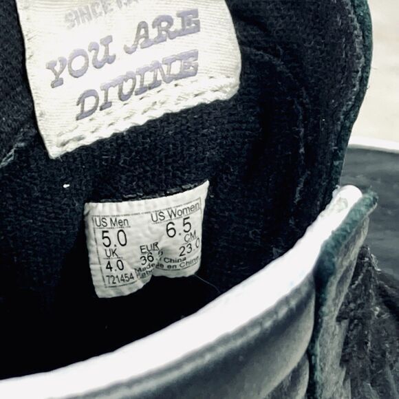 Vans Sk8 Hi Divine Platform Sneakers Women 6.5 Black Leather Streetwear Y2k Shoe - Picture 12 of 12